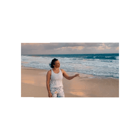 Beach Tapping Sticker by Theresa Lear Levine