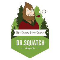 Stay Clean Get Dirty Sticker by DrSquatchSoapCo