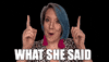 I Agree What She Said GIF by maddyshine