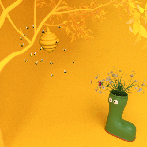 Honey Bees Animation GIF by Leon Nikoo