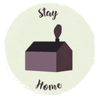 camille_courrie home house purple stayhome Sticker