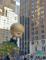 Cartoon Balloons Float Down Sixth Avenue 