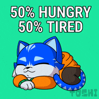Tired Cat GIF by Toshithecat