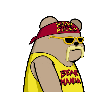 Hulk Hogan Nft Sticker by SuperRareBears