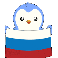 Russian Penguin Sticker by Pudgy Penguins