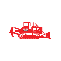 BarNoneAuction construction tractor auction heavy equipment Sticker