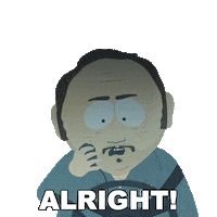 All Right Sticker by South Park