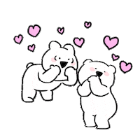 Heart Love Sticker by すこぶる動くウサギ