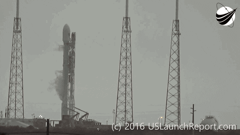 space rocket launch GIF