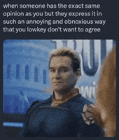 When Someone Has The Same Opinion As You GIF