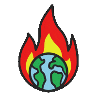 No Planet B Burn Sticker by Fridays for Future Hamburg