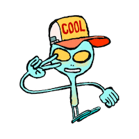 Pochep cool alien ufo 51 Sticker
