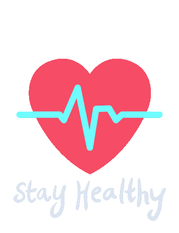 Stay Safe Heart Beat Sticker