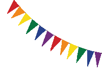 Gay Pride Rainbow Sticker by Kelley Bren Burke