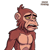 Monkey Eww Sticker by VeeFriends