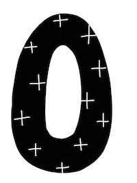 Schwarz Weiss O Sticker by Daniela Nachtigall