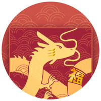 Chinese New Year Dragon Sticker by Endowus