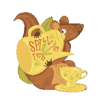 PrrrButt nature animal india tea Sticker