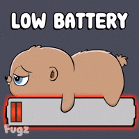 Dying Low Power GIF by Fugz Official