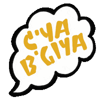 Speech Bubble Goodbye Sticker