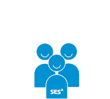 SESSatellites rocket satellite ses antenna Sticker