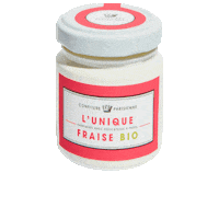 confitureparisienne organic bio strawberry jam Sticker
