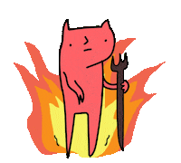 Rock N Roll Fire Sticker by Danny Casale