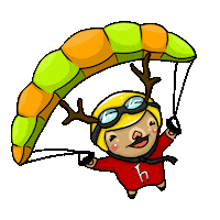 Pilot Deer Sticker by Hacettepe University Department of Graphic Design