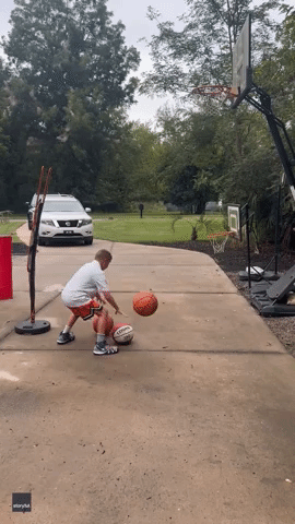 9-Year-Old Basketball Enthusiast Gets Creative