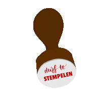 Durftestempelen Sticker