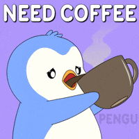 Good Morning Coffee GIF by Pudgy Memez