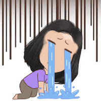Sad Cry Sticker