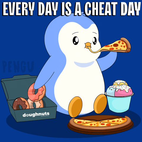 Pizza Eating GIF by Pudgy Penguins