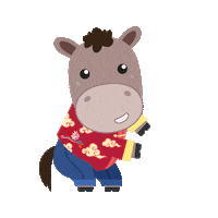 Chinese New Year Dog Sticker by riverhongbao