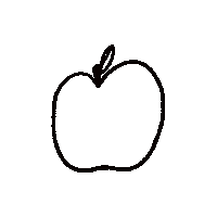 Elizabethalvite yum apple elizabethalvite Sticker