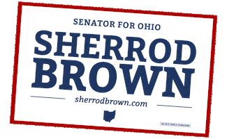 election vote Sticker by Sherrod Brown