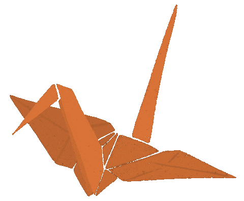 Origami Crane Sticker