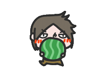 Summer Watermelon Sticker by yomoyeah