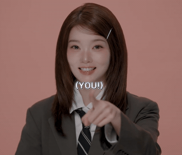 addamakpop giphyupload point pointing billlie GIF