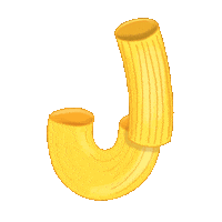 Al Dente Abc Sticker by Bianca Bosso
