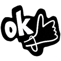 Neon Ok Sticker