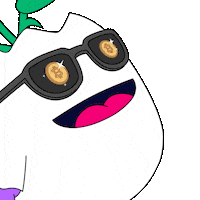 To The Moon Money Sticker by Magic Eden