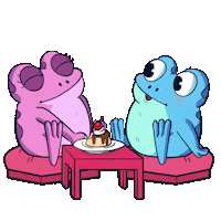Valentines Day Dessert Sticker by Croakey