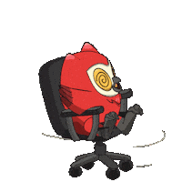 Owl Chair Sticker by birb