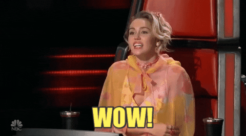 Miley Cyrus Wow GIF by The Voice