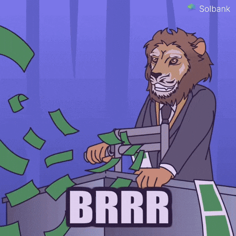 Solbank money lion sol rich GIF