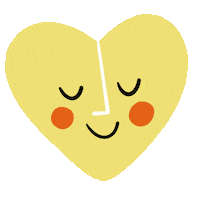 SmallJaneKids heart smile surprise yellow Sticker
