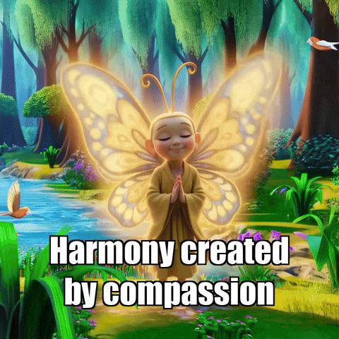 Harmony Compassion GIF by BuddhaFlyJourney