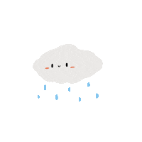 saladstudio happy water peace rain Sticker