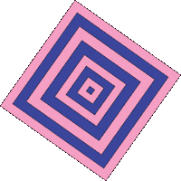 pink pinkandblue Sticker by Jen Stark